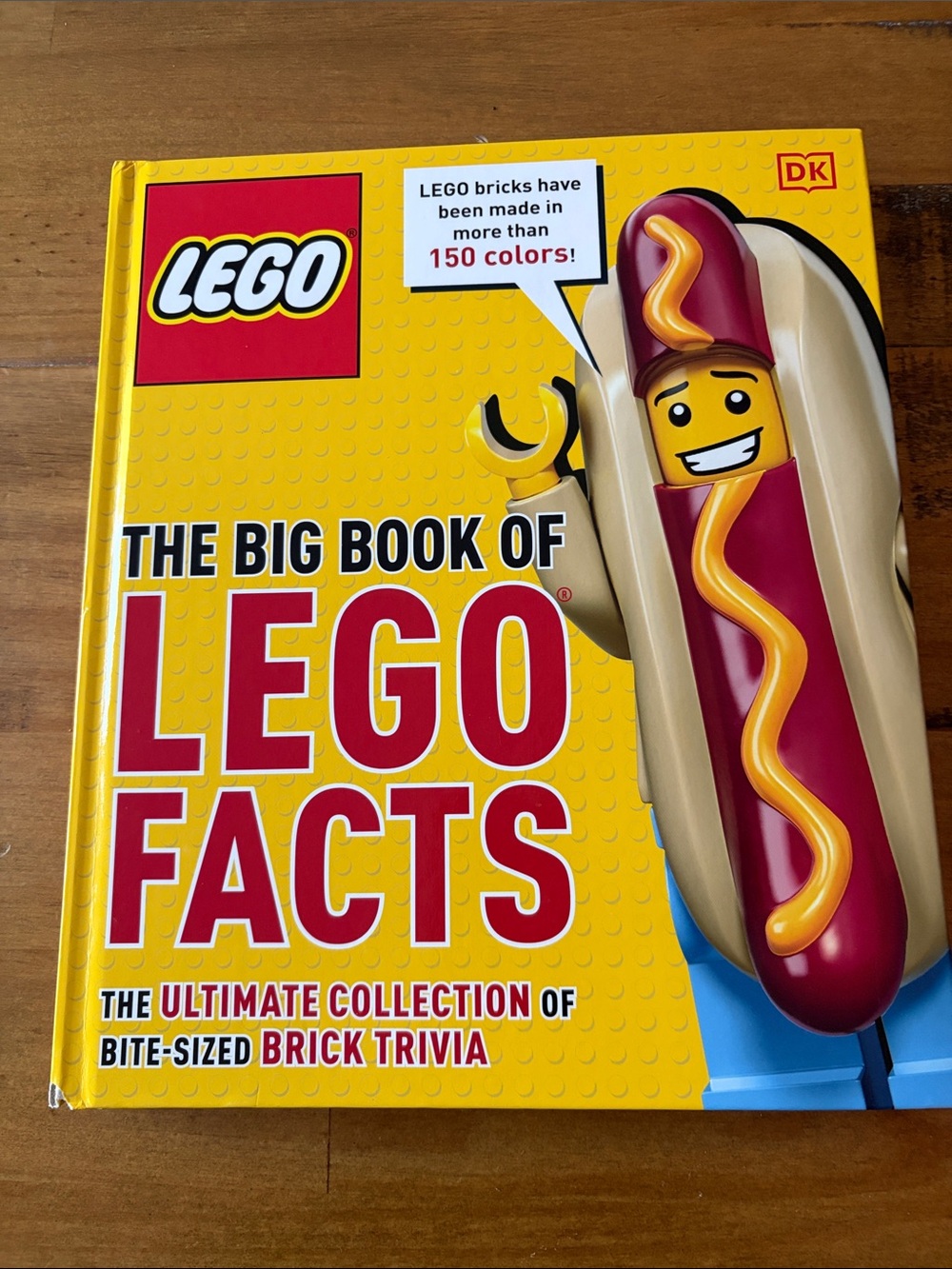 Lego Yellow Cover with Red Title and Hot Dog Minifigure